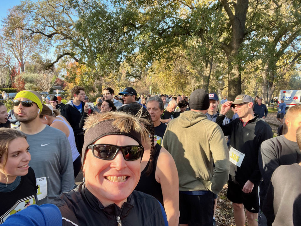 My at the starting line