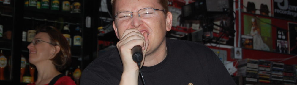 My howling into a microphone while playing Rock Band